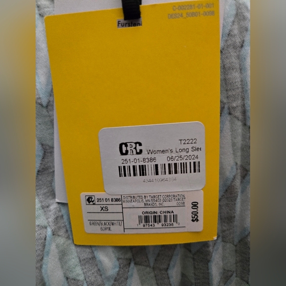 Diane Von Furstenberg ×Target Green Geometric Long Sleeve Dress - Picture 4 of 7